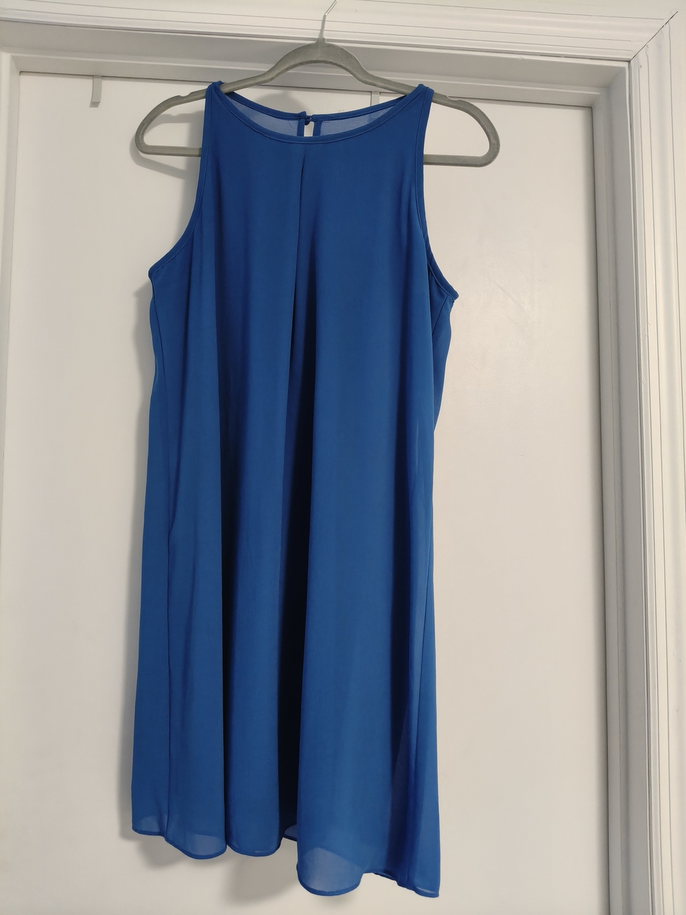 Blue Sleeveless Shift Dress - Brand